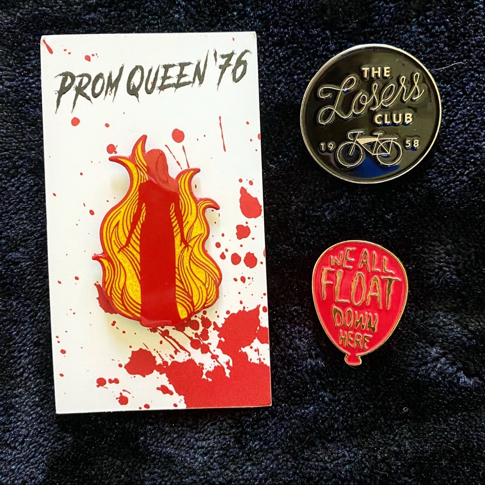 Stephen King It Carrie Enamel Pins